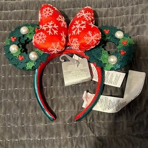 Christmas Disney Minnie Mouse Wreath Ears ❤️💚❤️💚🎄